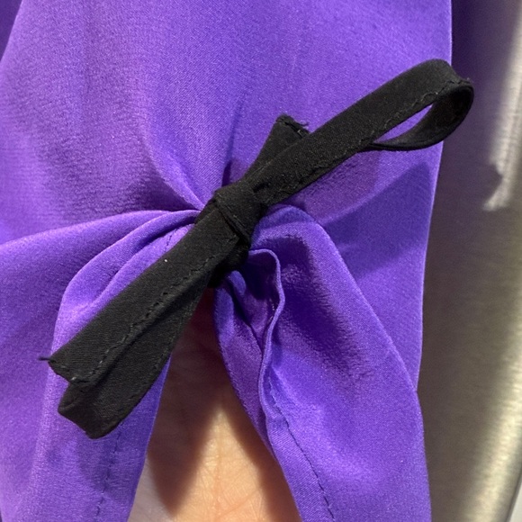Yumi Kim Purple Women's 100% Silk Top - Picture 4 of 6